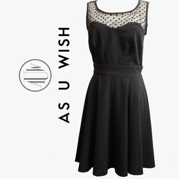 As U Wish Dresses & Skirts - AS U WISH Black Cocktail Dress